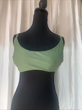 aerie Olive Green Bikini Top